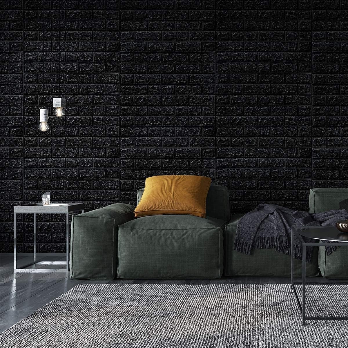 Wallpaper for Walls 3D Self Adhesive - Black