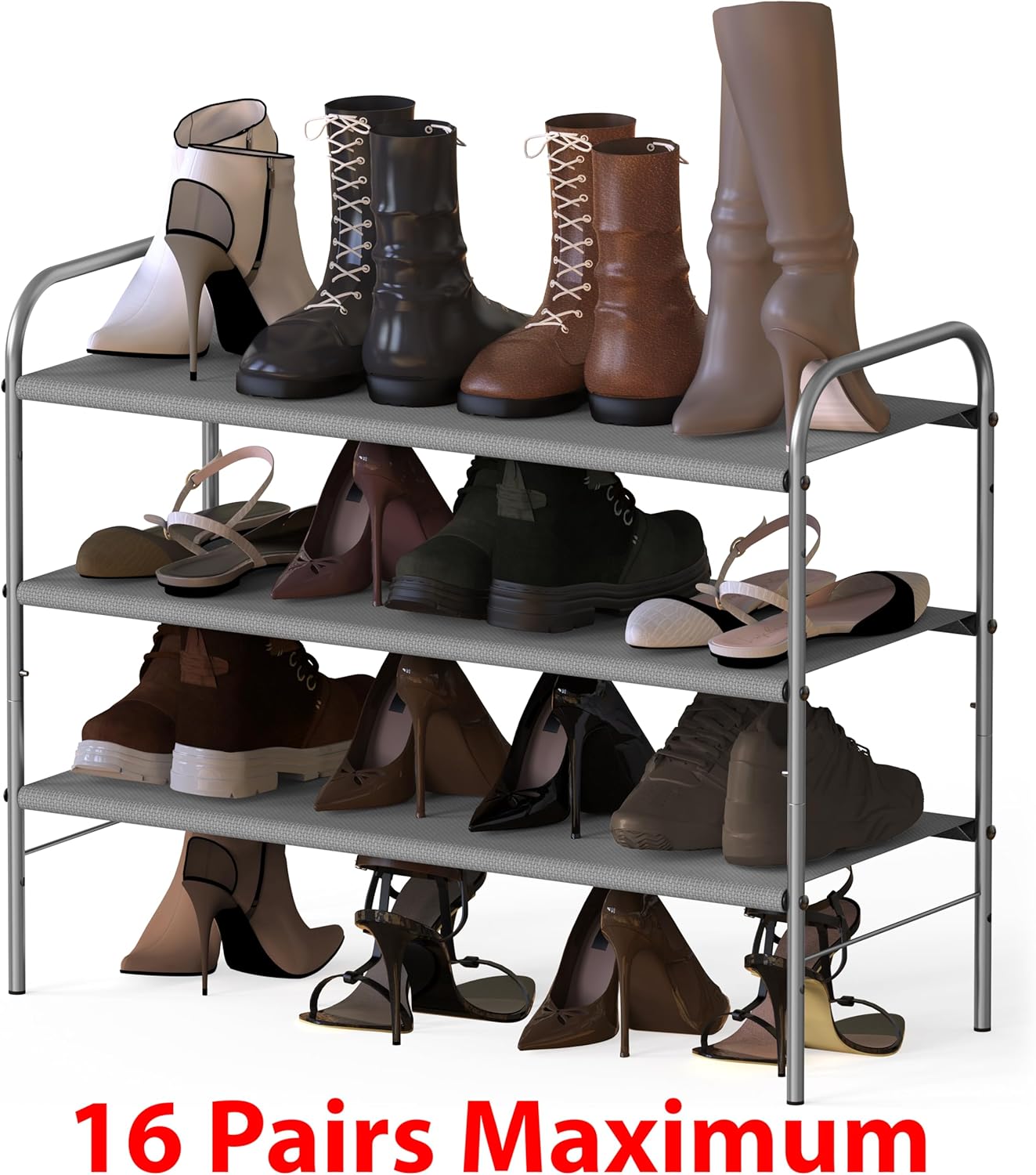 3-Tier Shoe Rack Storage Organizer