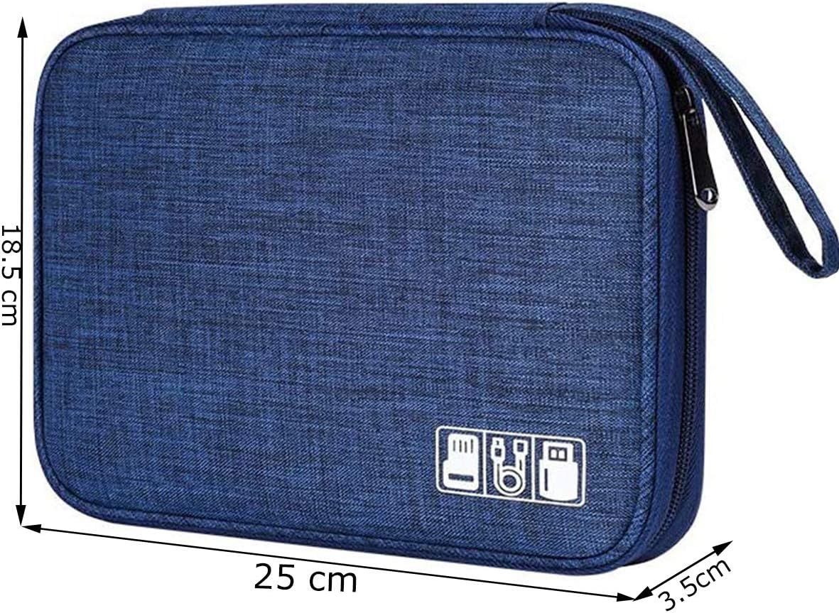 Electronics Accessories Organizer Pouch - Blue