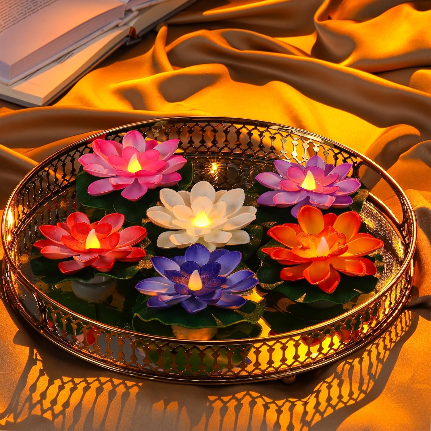 Lotus Water Sensor LED Candles