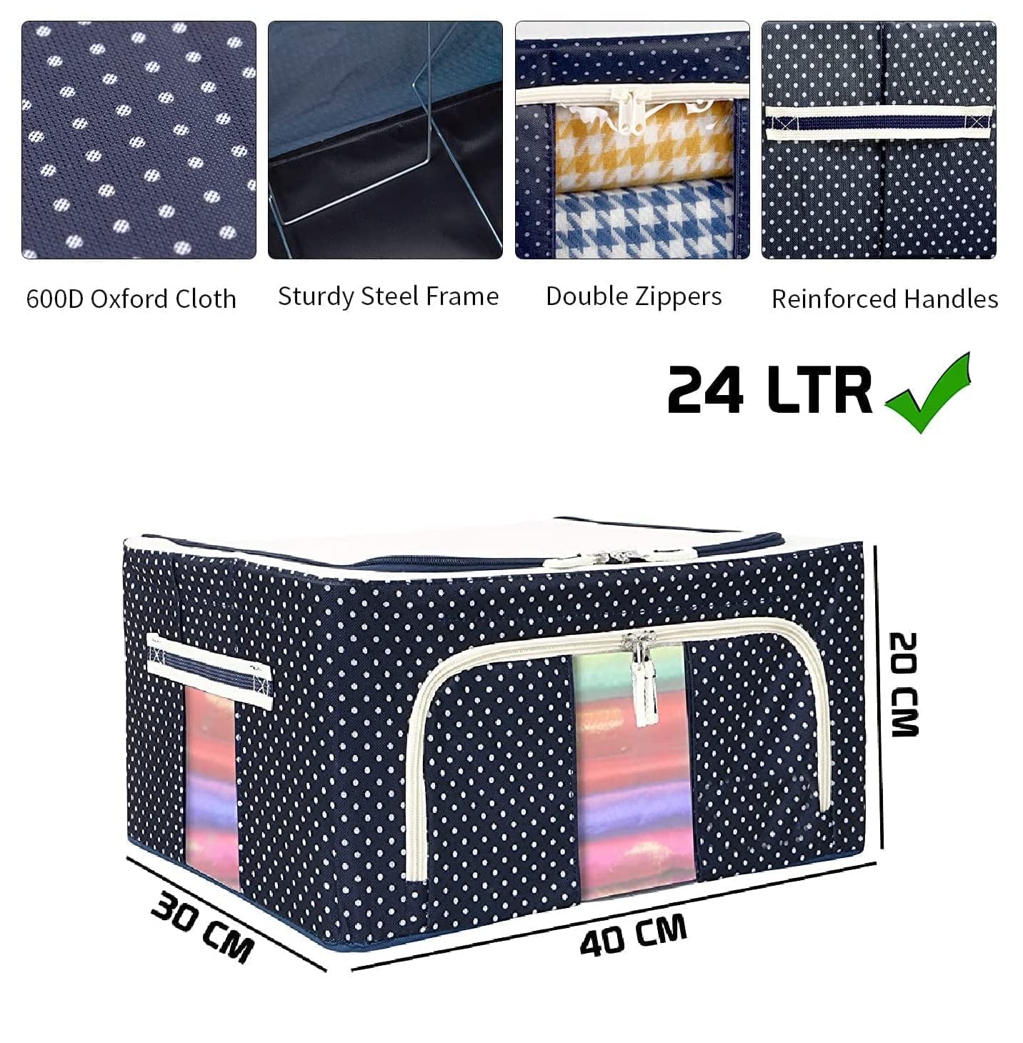 24L Clothes Organizer for Wardrobe