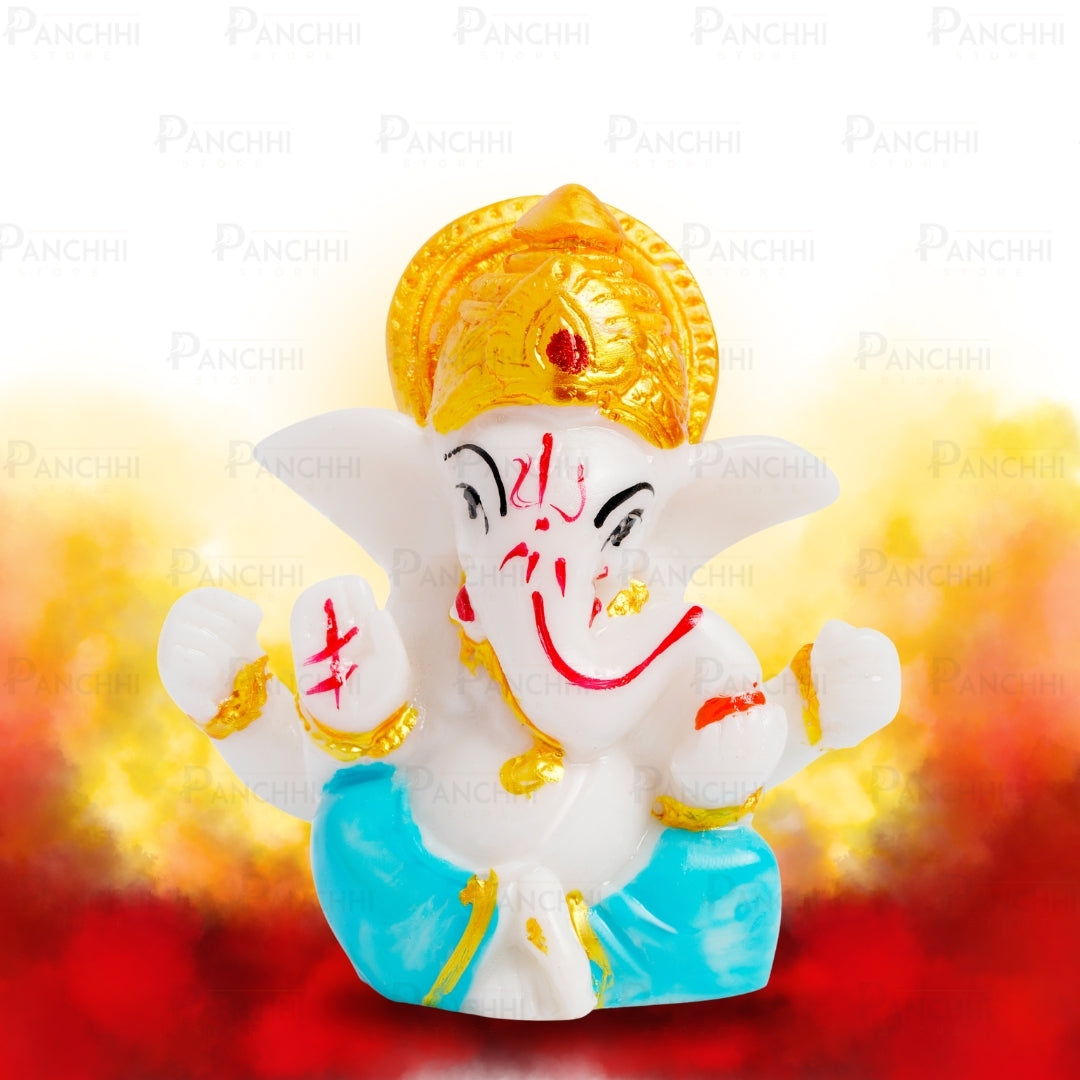 Ganesha Idol for Car Dashboard & Home Decor