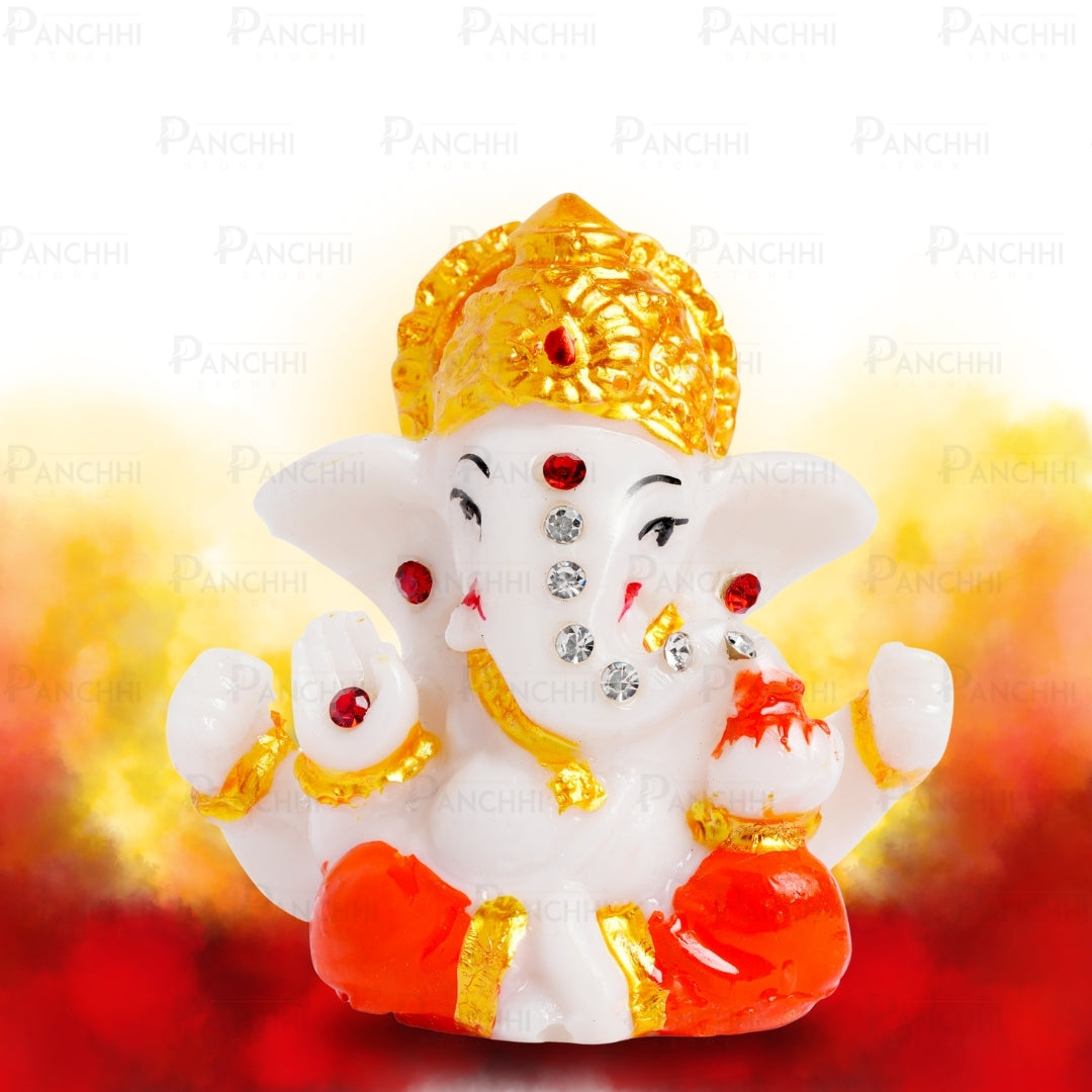 Ganesha Idol for Car Dashboard & Home Decor