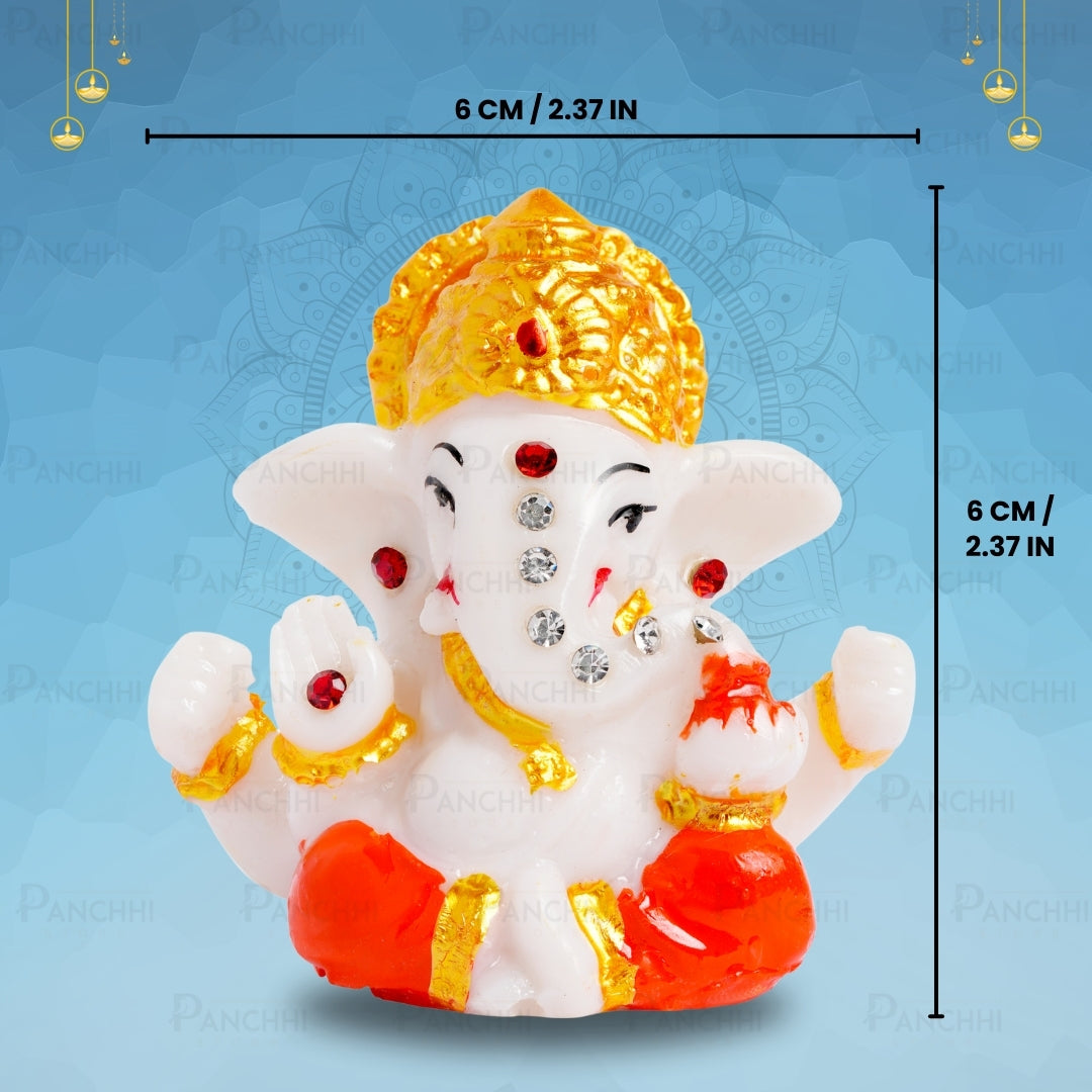 Ganesha Idol for Car Dashboard & Home Decor