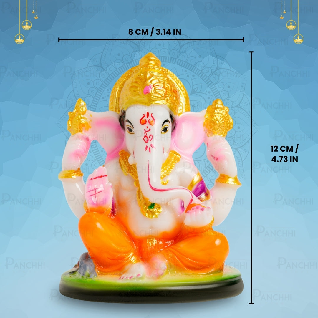 Ganesha Idol for Car Dashboard & Home Decor