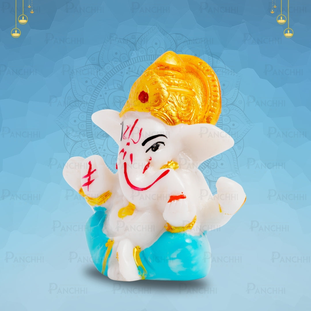 Ganesha Idol for Car Dashboard & Home Decor