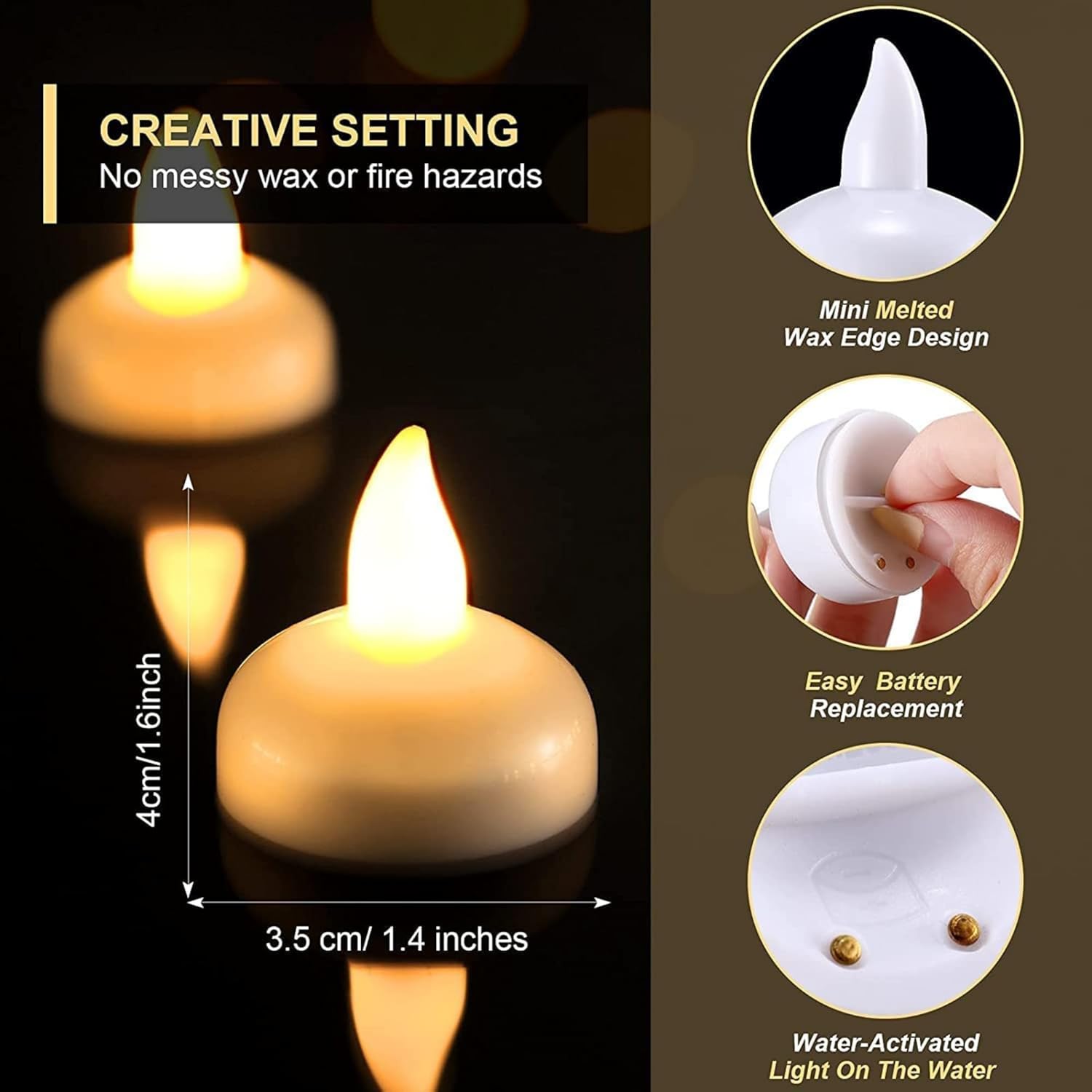 Water Sensor LED Candles