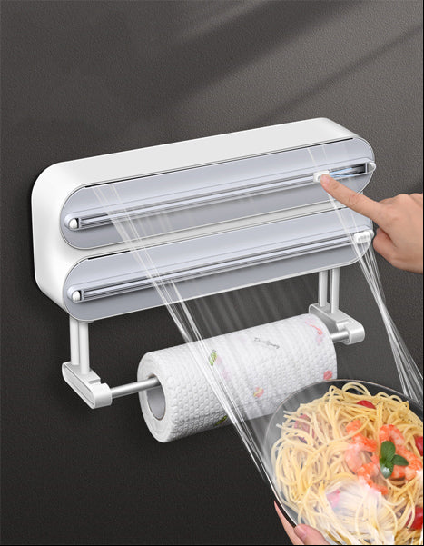 3-in-1 Foil & Plastic Wrap Organizer - Magnetic & Wall Mount