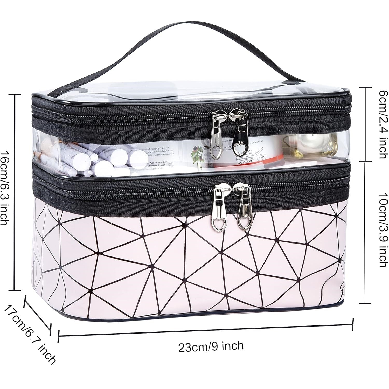 Double Layer Makeup Organizer Bag