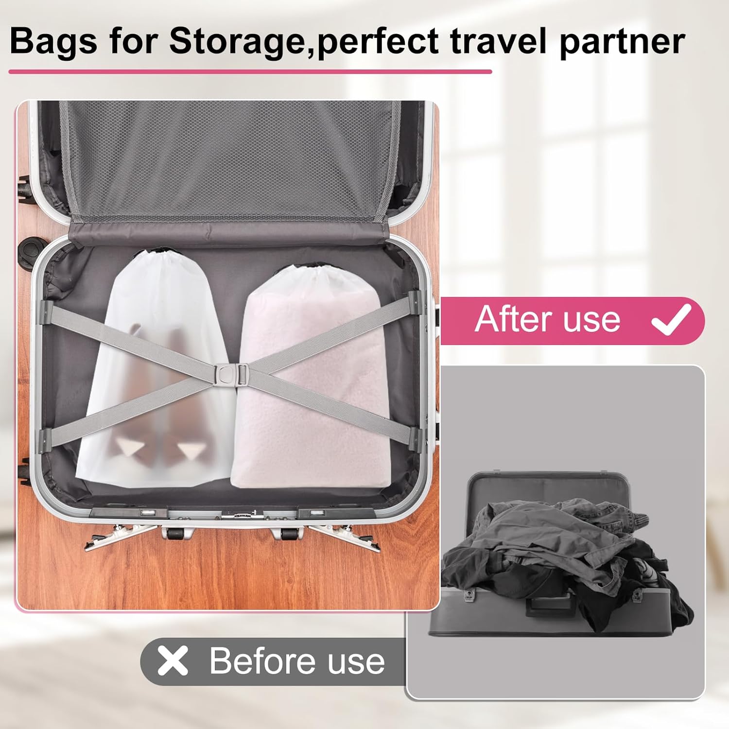 Shoe Storage Bag for Travel Dustproof & Portable