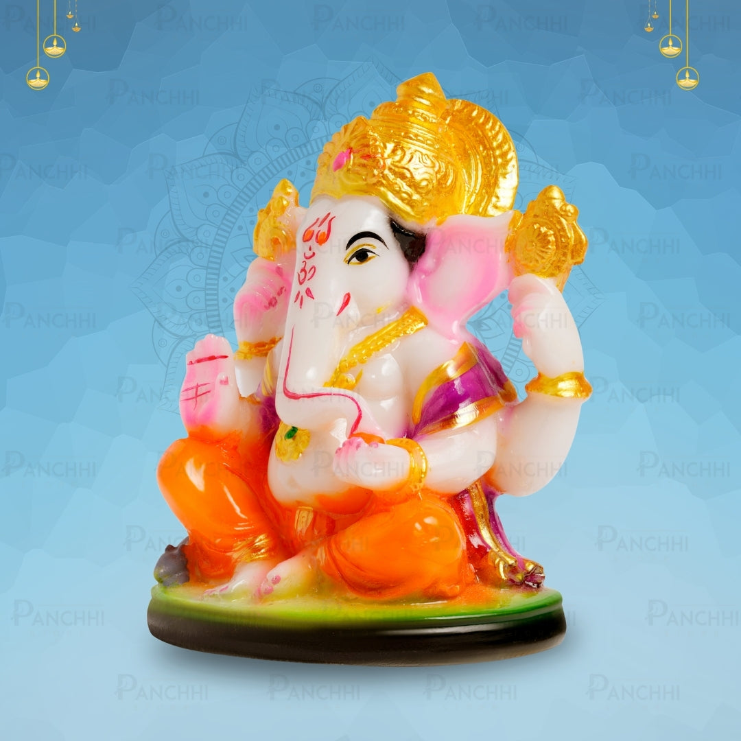 Ganesha Idol for Car Dashboard & Home Decor