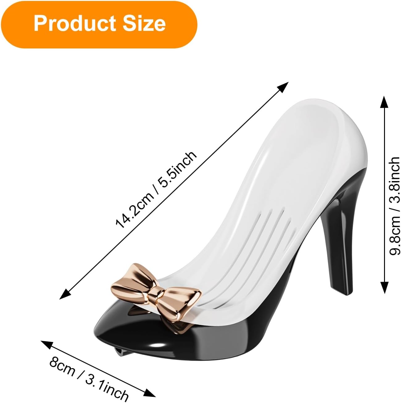 Soap Holder for Wash Basin & Shower - Heel Shape