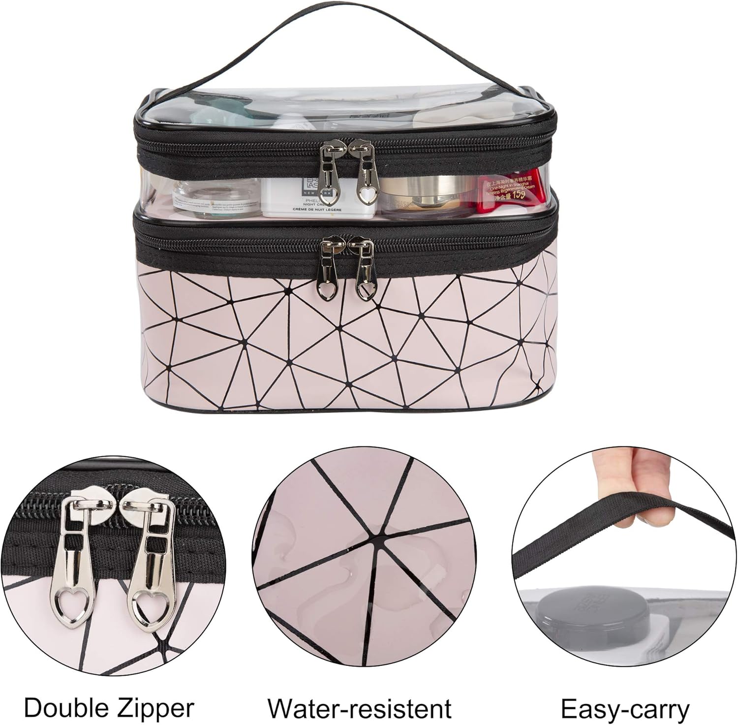 Double Layer Makeup Organizer Bag