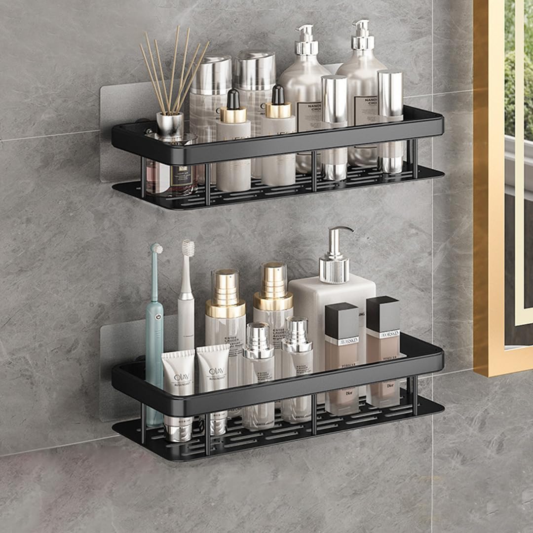 Bathroom & Kitchen Wall Shelf Organiser - Metal