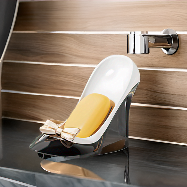 Soap Holder for Wash Basin & Shower - Heel Shape