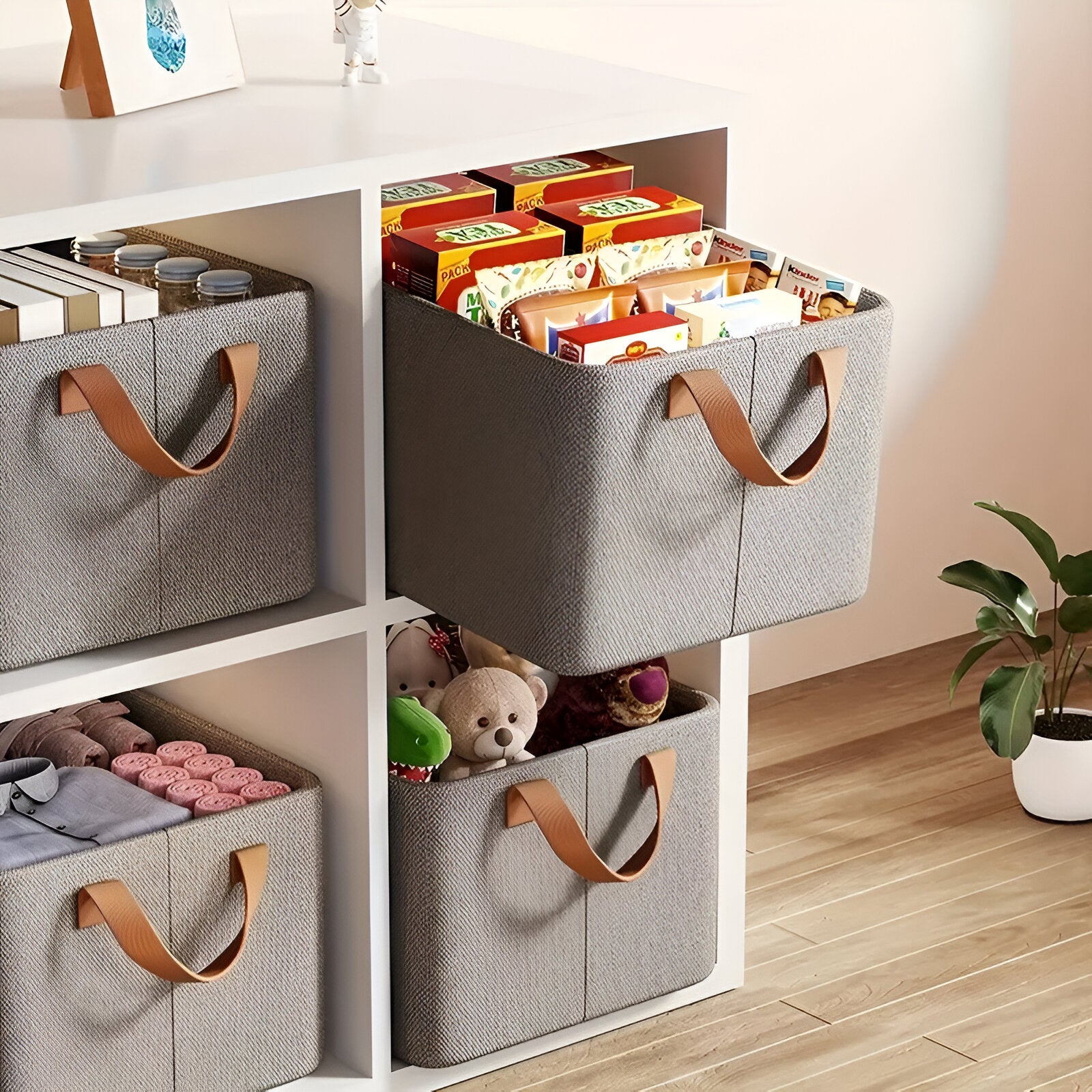 Clothes Storage Baskets for Wardrobe