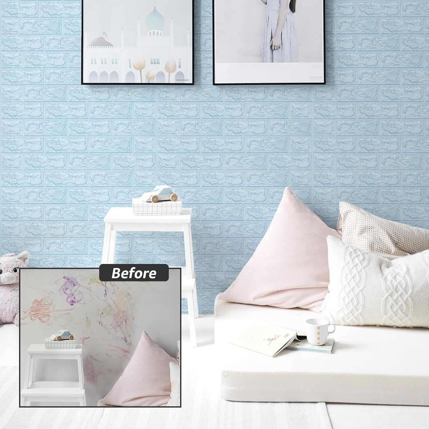 Wallpaper for Walls 3D Self Adhesive - Blue