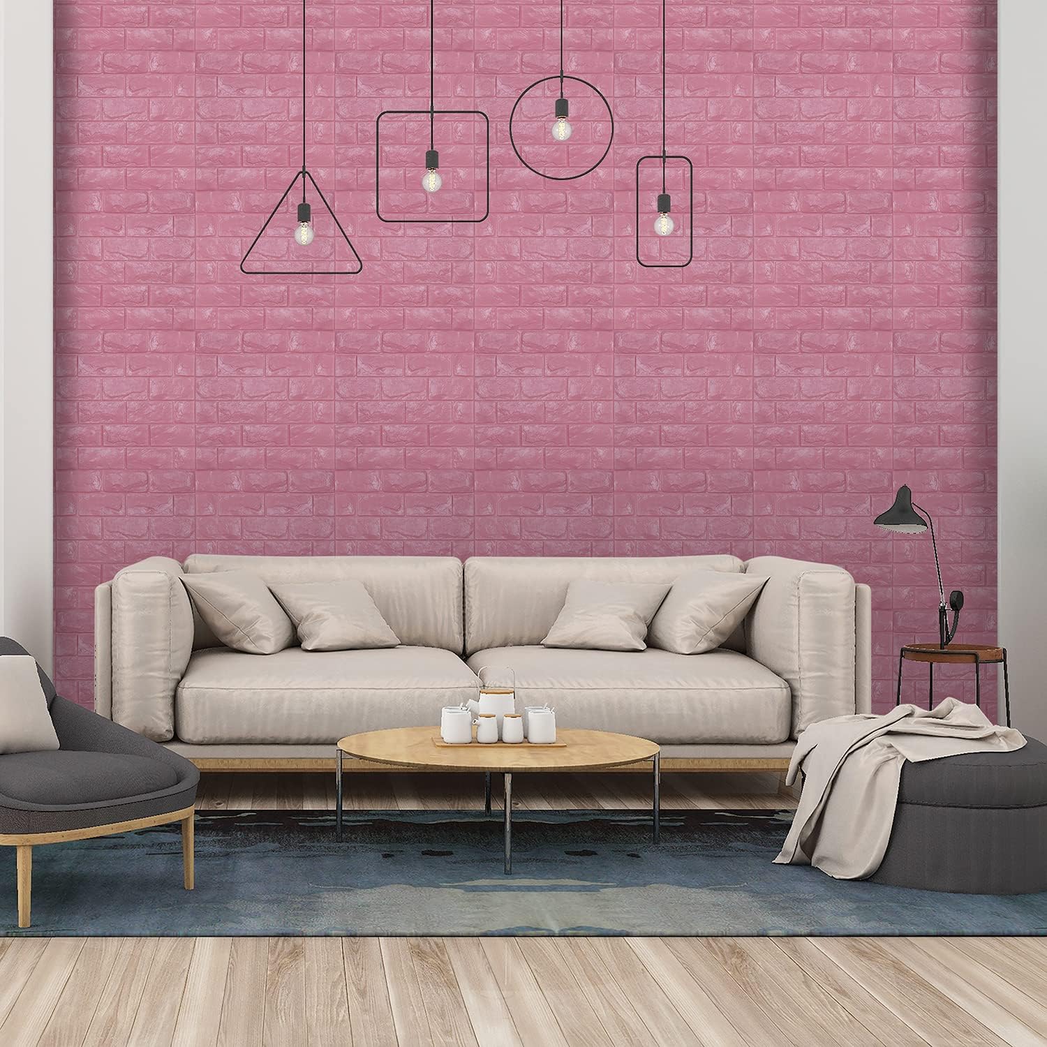 Wallpaper for Walls 3D Self Adhesive - Pink