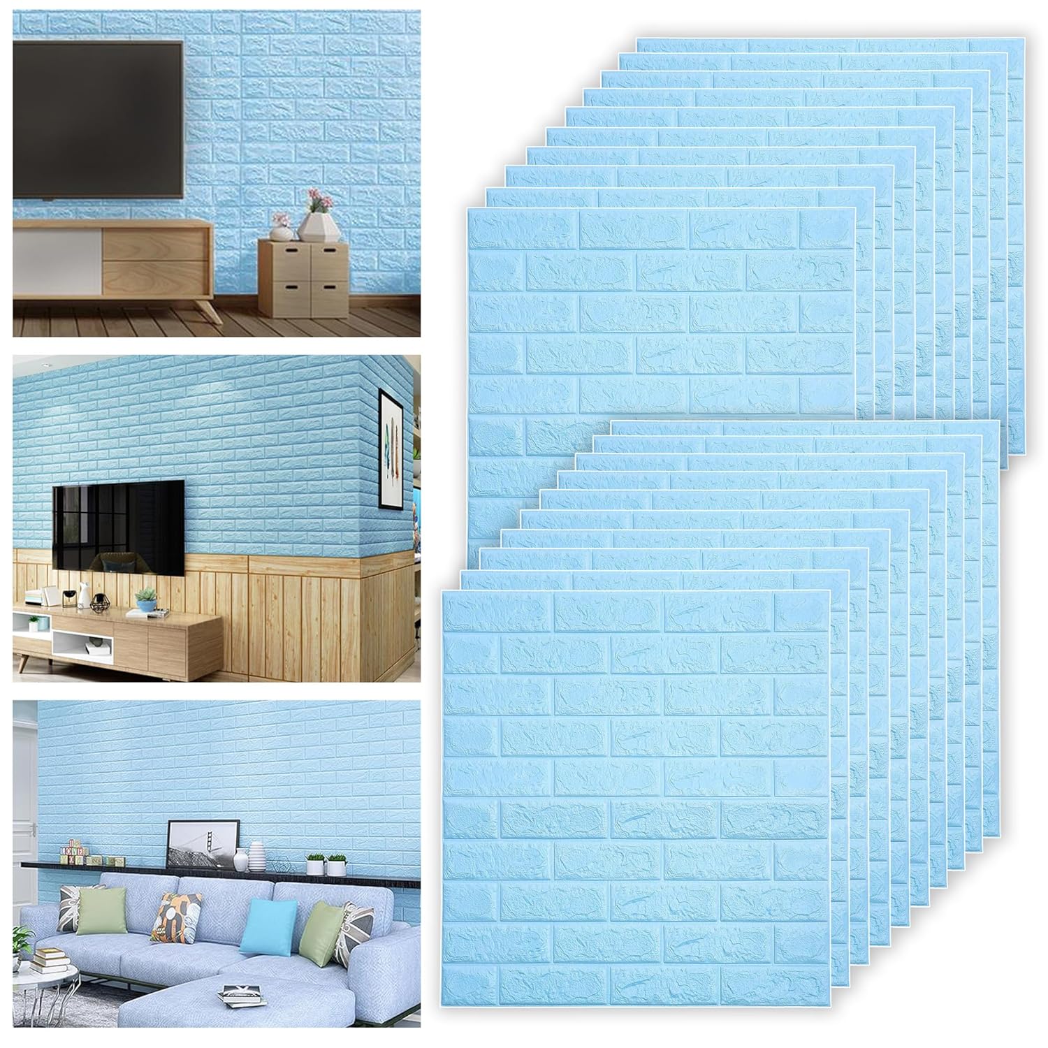 Wallpaper for Walls 3D Self Adhesive - Blue